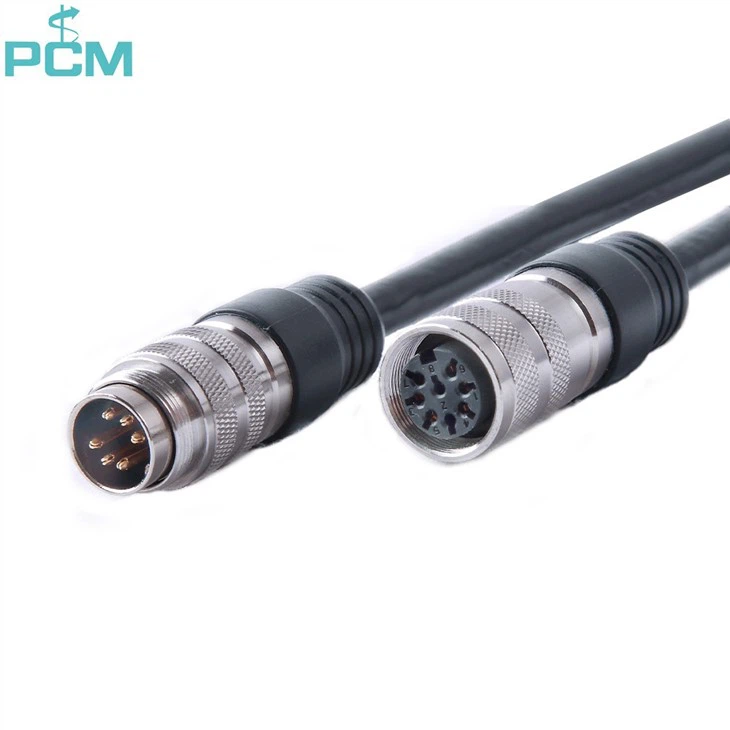 Waterproof AISG C091 Circular Male To Female Cable