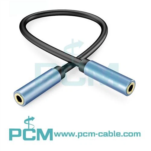 1 8 3Cable adaptador d'auriculars femella a femella de 0,5 mm