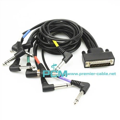 Cable d'àudio PAD de bateria elèctrica TRS Mascle a connector DB25 Mascle S'adapta a Alesis DM6 USB Express