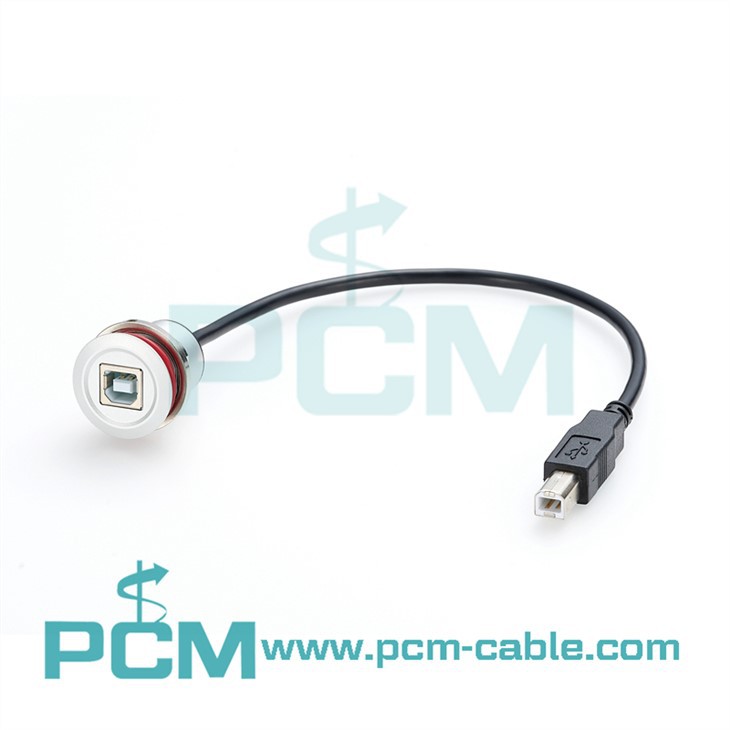 Cable USB 2.0 B a B PFT compatible amb Harting