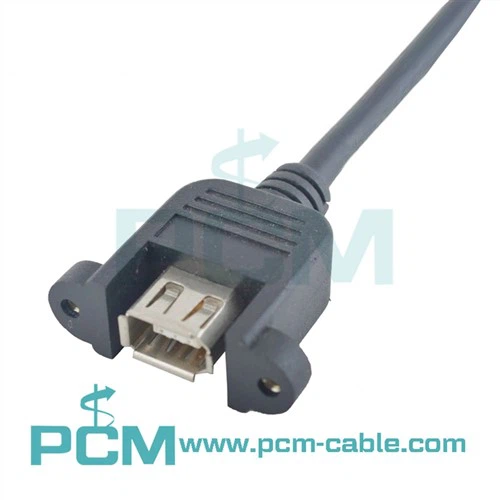 IEEE 1394A Firewire Friction Fit Thumbscrew Lock Camera Cable