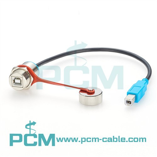 Conjunt de cable sobreemmotllat USB B IP67 impermeable