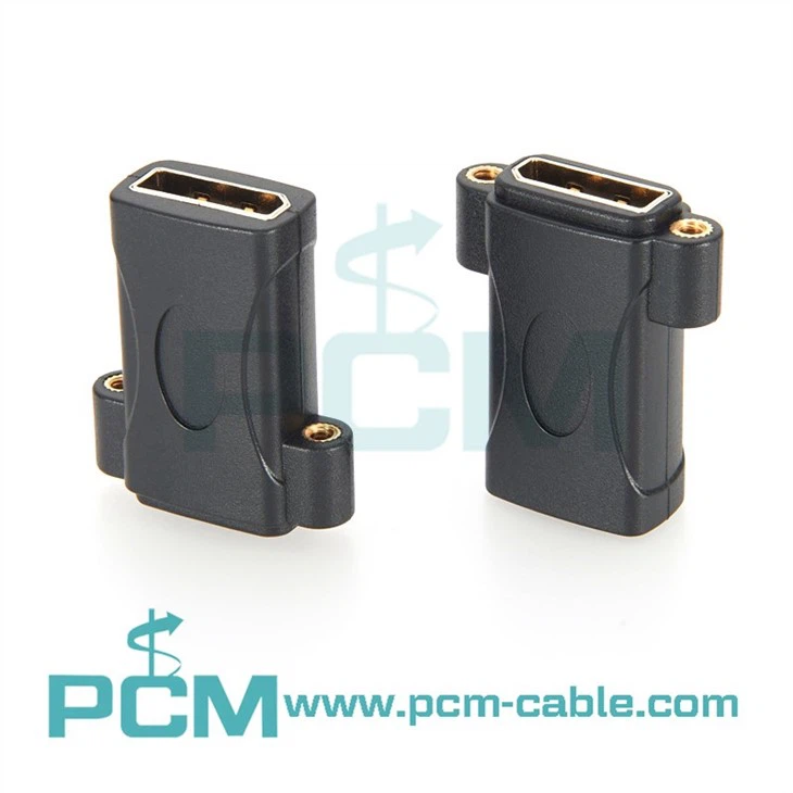 DP female to female panel mount connector