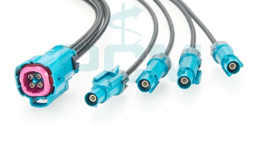 HFM High-Speed FAKRA-Mini to Fakra Cable Assembly Rosenberger Original IP67 PCM-ZC-0037 HFM High-Speed FAKRA-Mini to Fakra Cable Assembly Rosenberger Original IP67 PCM-ZC-0037