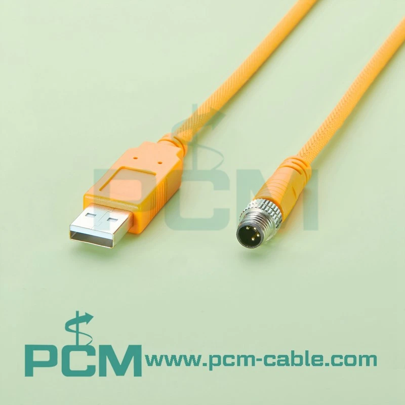 USB Configuration Cable to PC M8 4-pin USB-A Plug PLC programming cable USB Configuration Cable to PC M8 4-pin USB-A Plug PLC programming cable