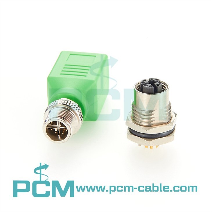 M12 X-Code to RJ45 adapter
