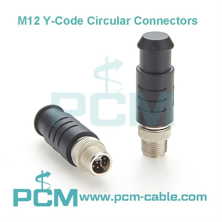 Waterproof M12 Termination Plug for CAT5e Ethernet