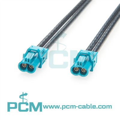 Arnès de cable Ethernet d'automòbil HFM FAKRA Mini Dual Jack a Dual Jack