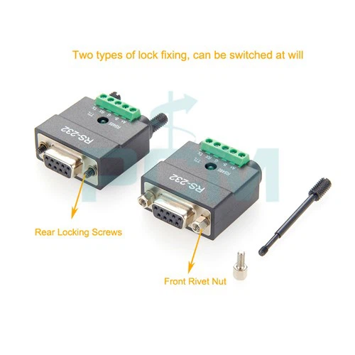 Convertidor RS232 a TTL RS485 DB9 a bloc de terminals