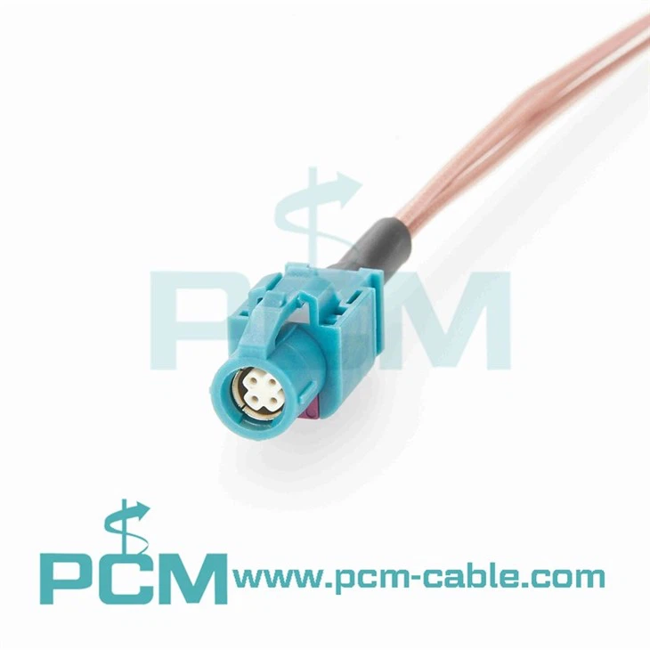 HSD to Fakra Four wire cable assemblies for automotive Rosenberger HSD cable
