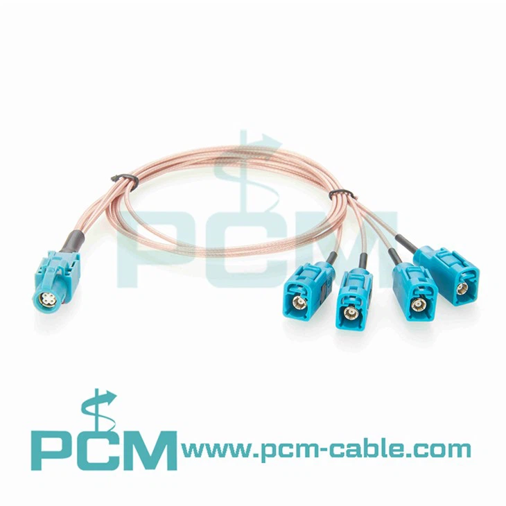 Assemblees de cable RF HSD a 4 cable dividit fakra
