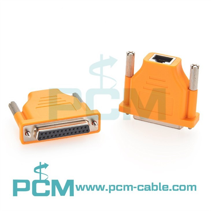 Cisco CAB-25AS-FDTE DB25 Female To RJ45 Female DTE Adapter CAB-500DTF