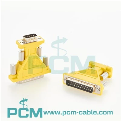 Adaptador sèrie DB25 Mascle a DB9 Mascle D-Sub RS232