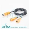 Codi M12 A de 8 pins a cable USB A doble