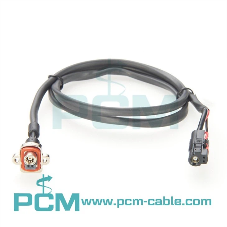 Car camera waterproof SMB+2P female to FAKRA+2P wire harness